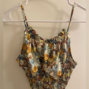 Urban Outfitters floral cropped tank (size small)